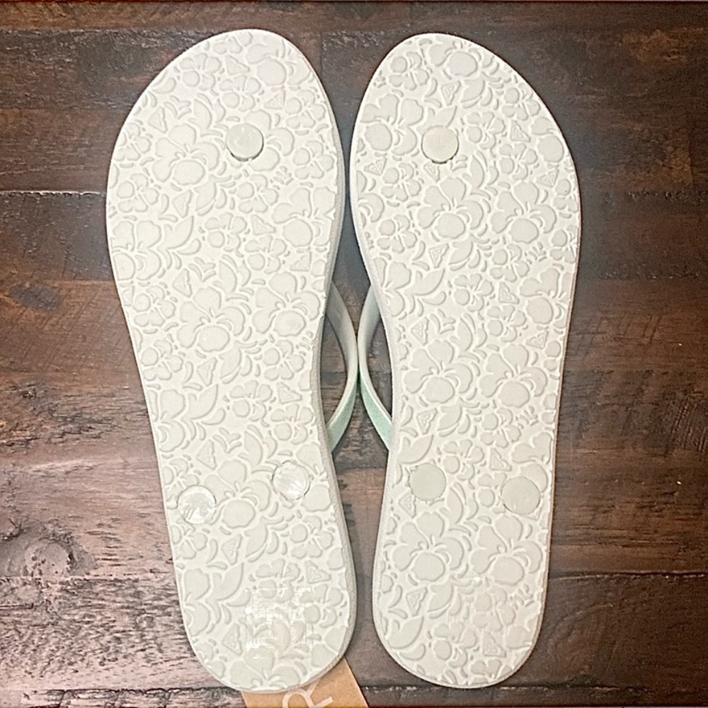 Roxy Lumina Lite V Flip Flops in Seafoam Size Women’s 7 NEW with Tags - Picture 6 of 9